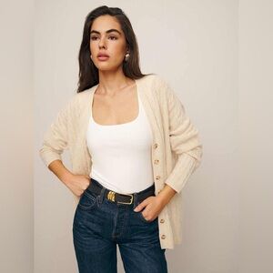 Reformation Giusta Oversized Cashmere Cardigan